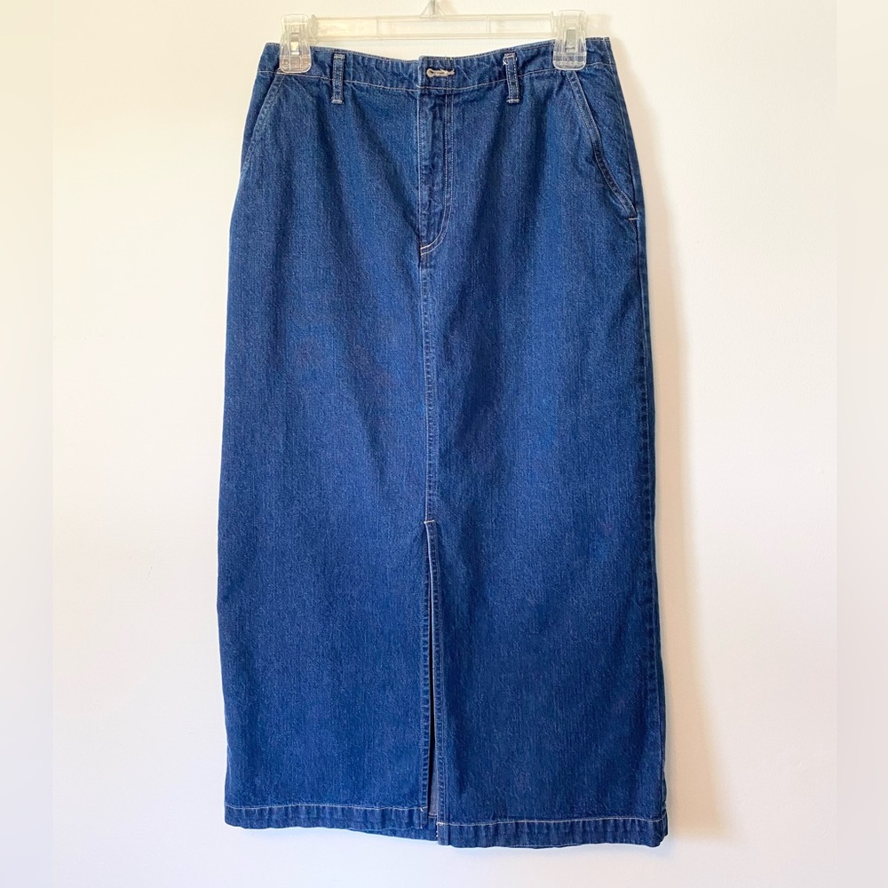 KG Classics Denim Maxi Skirt 8p/33”L
